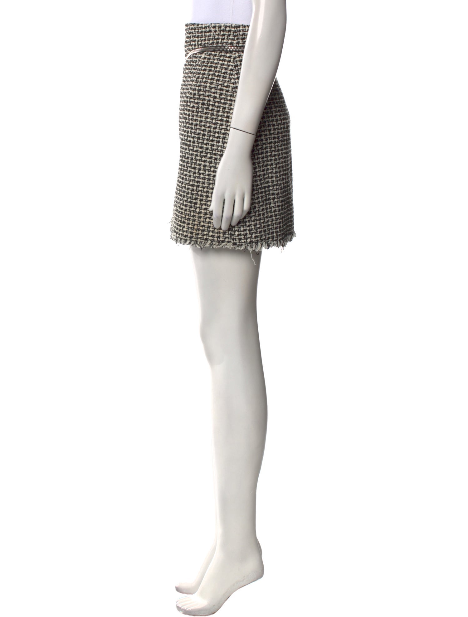 Alexander Wang Houndstooth Print Mini Skirt